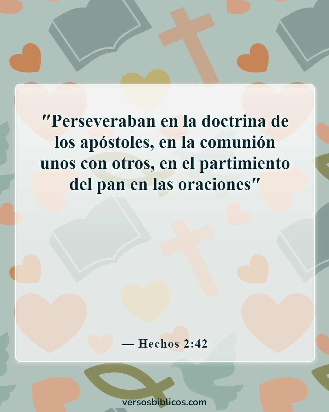 Versículos de la Biblia sobre el crecimiento espiritual (Hechos 2:42)