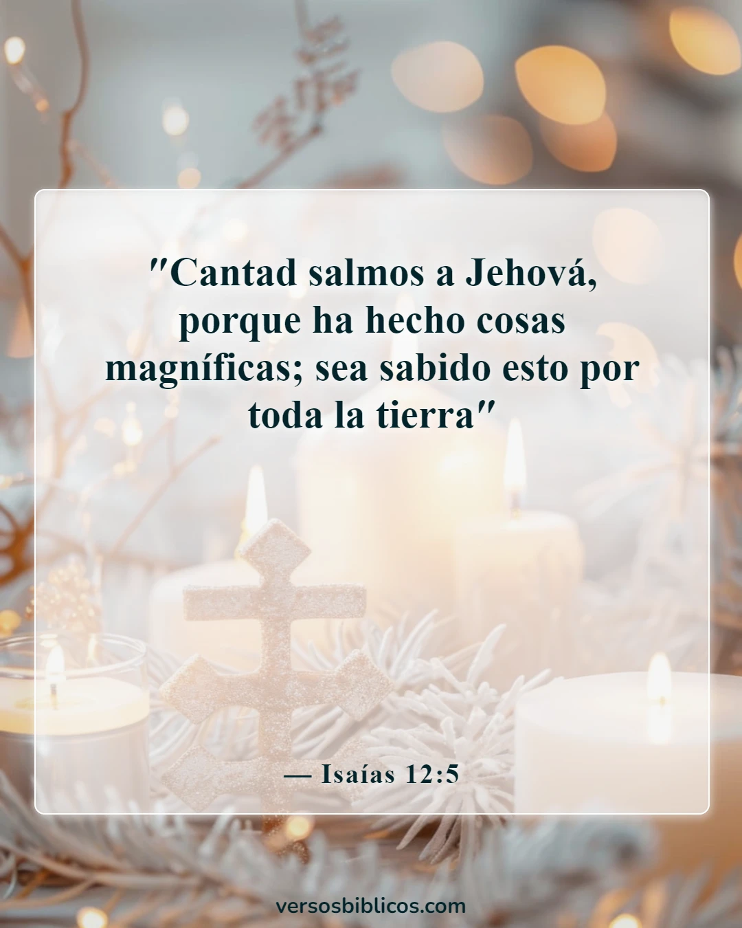 Versículos de la Biblia sobre el culto dominical (Isaías 12:5)