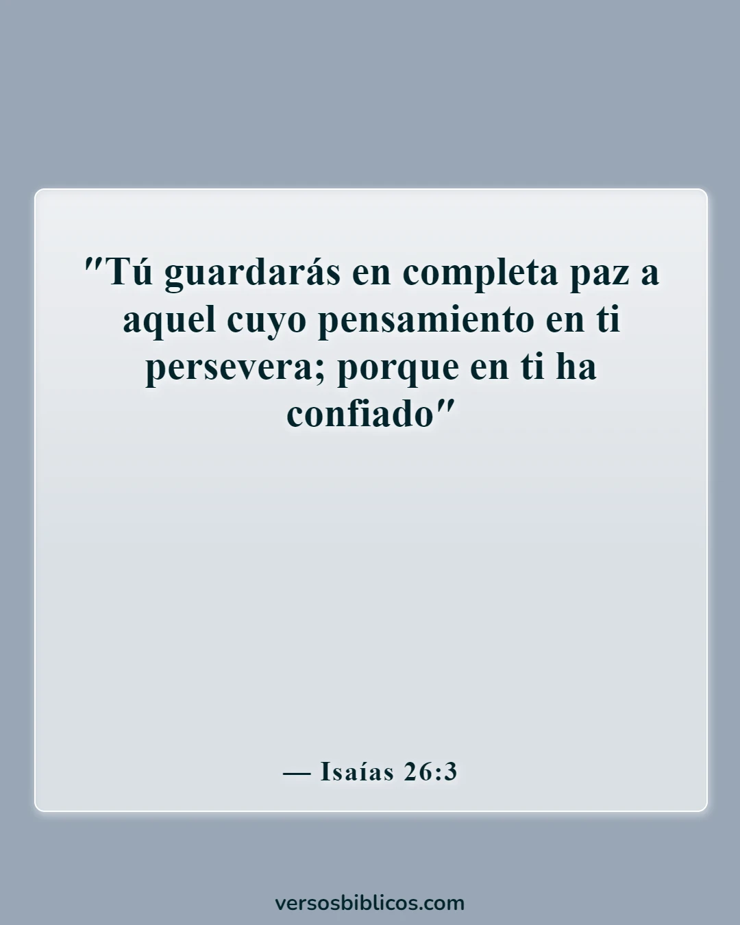 Versículos de la Biblia sobre el embarazo inesperado (Isaías 26:3)