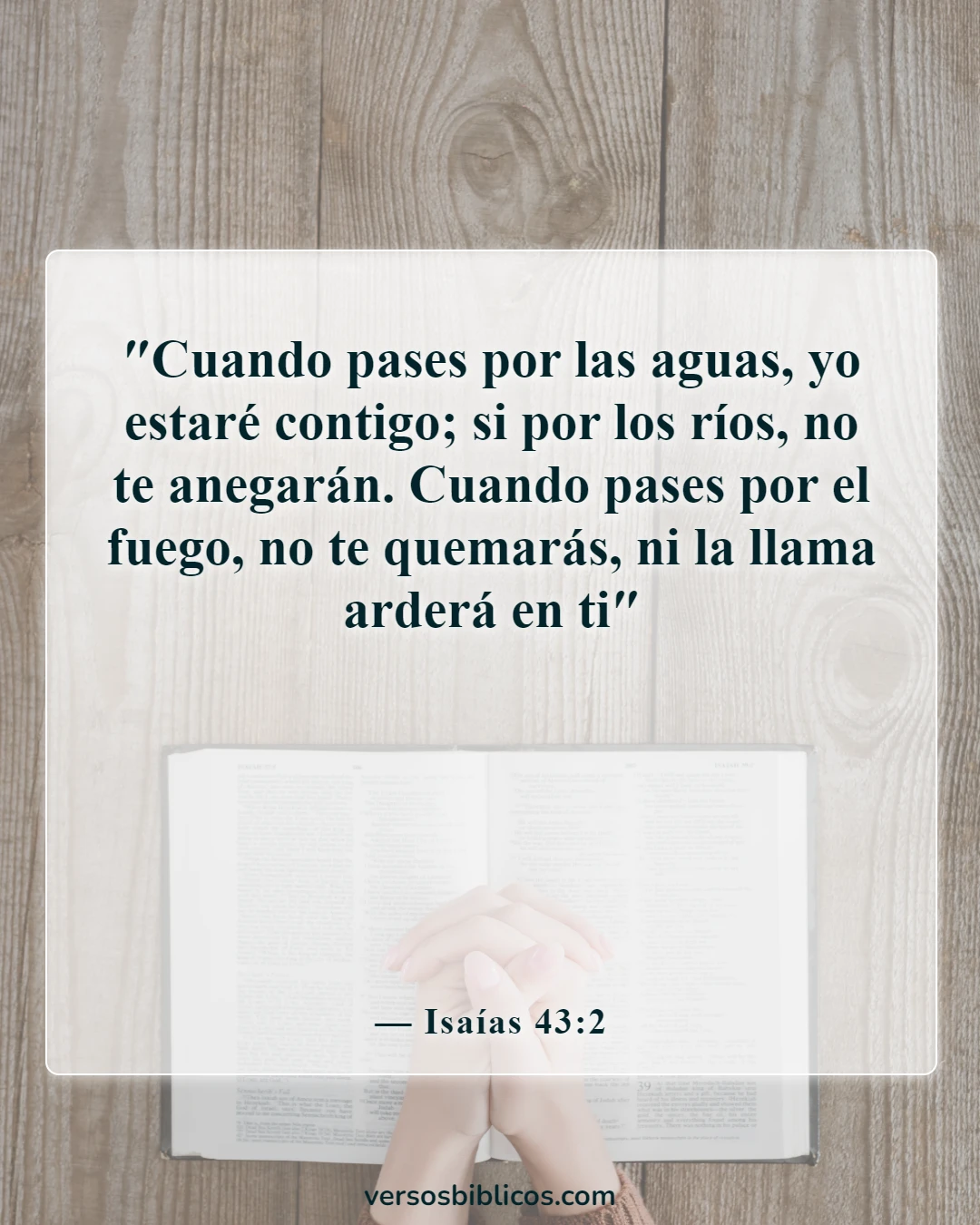 Versículos de la Biblia sobre el embarazo inesperado (Isaías 43:2)