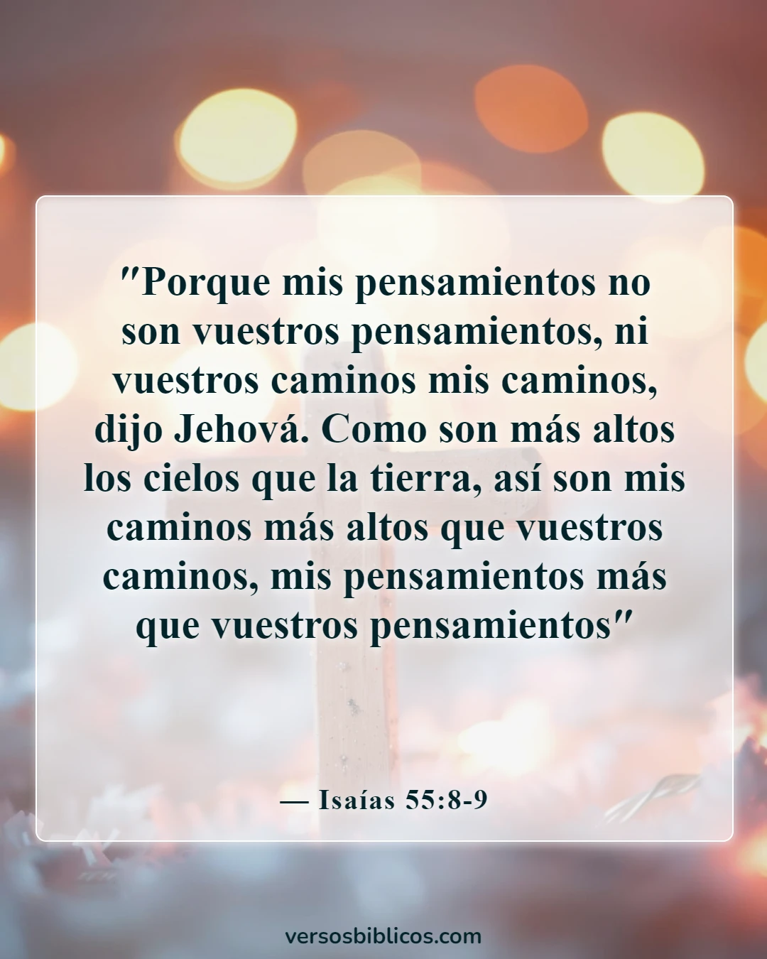 Versículos de la Biblia sobre el embarazo inesperado (Isaías 55:8-9)
