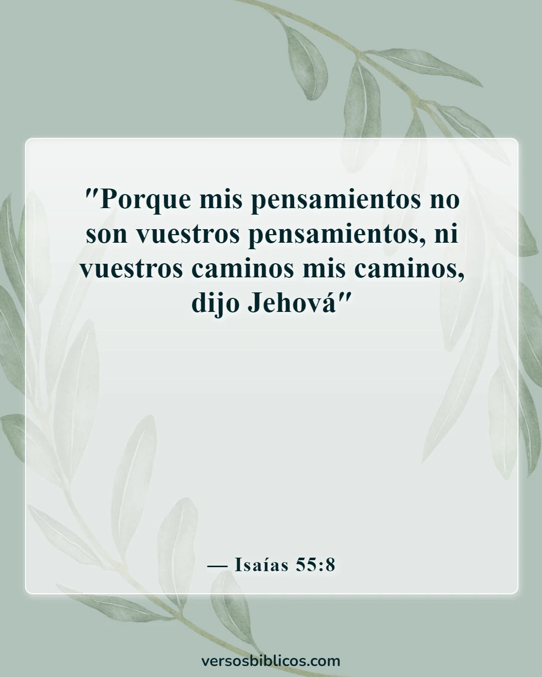 Versículos de la Biblia sobre problemas difíciles (Isaías 55:8)