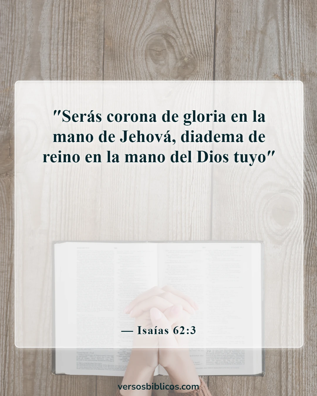 Los versículos de la Biblia sobre usted son valiosos para Dios (Isaías 62:3)