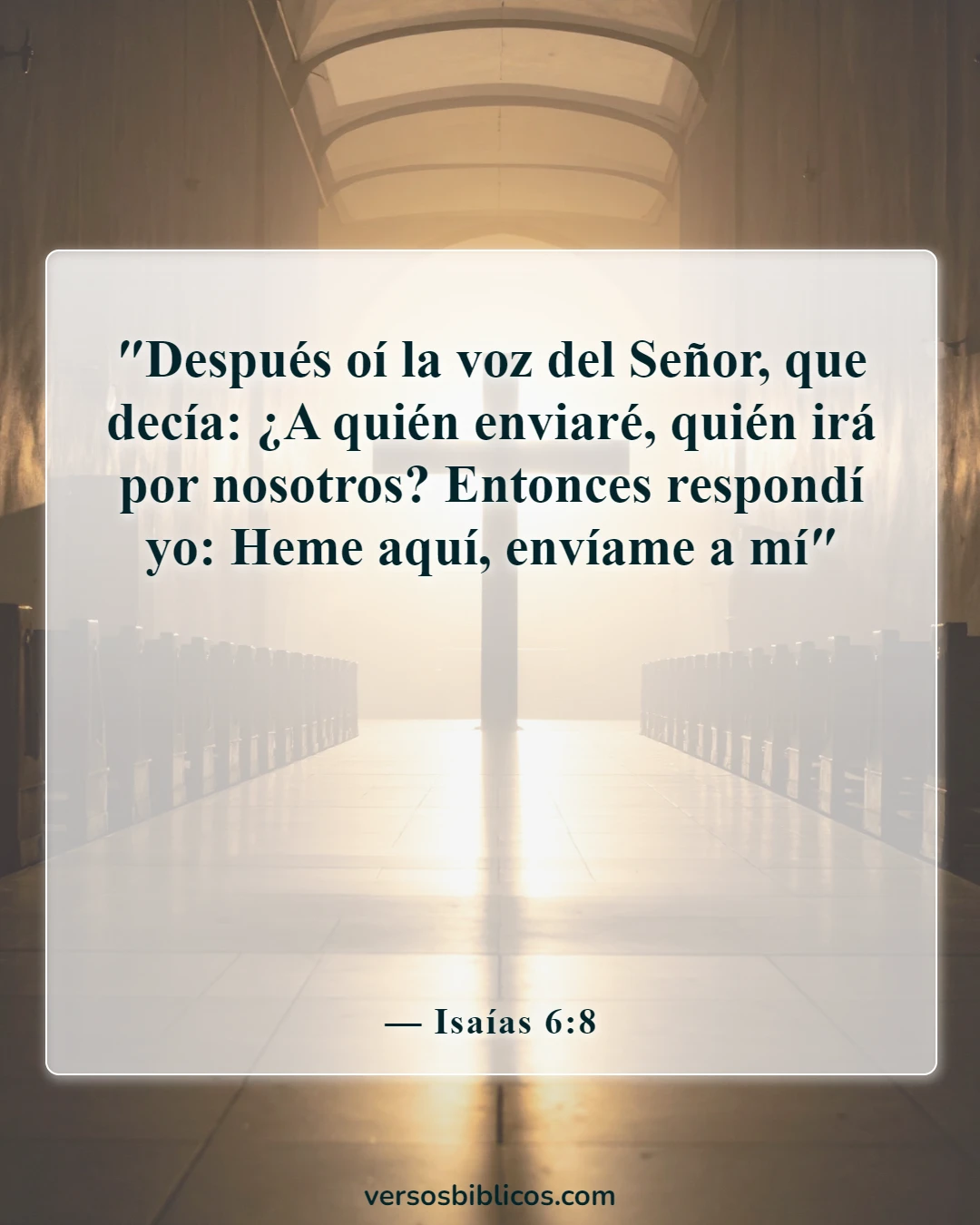 Versículos de la Biblia sobre poderosas profecías (Isaías 6:8)