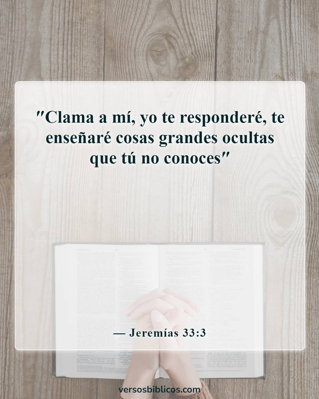 Versículos de la Biblia sobre orientación en la toma de decisiones (Jeremías 33:3)