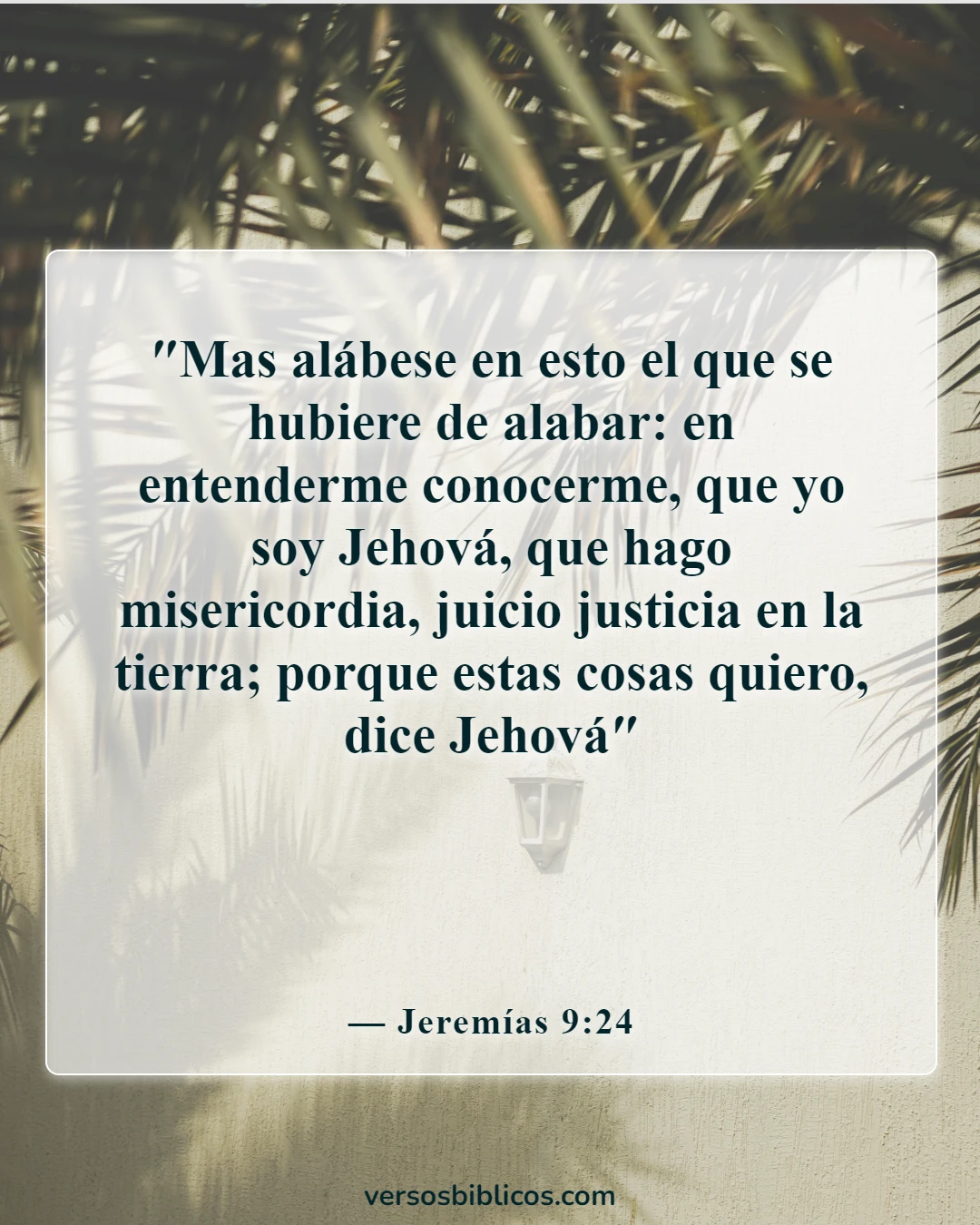 Versículos de la Biblia sobre el entrenamiento en justicia (Jeremías 9:24)