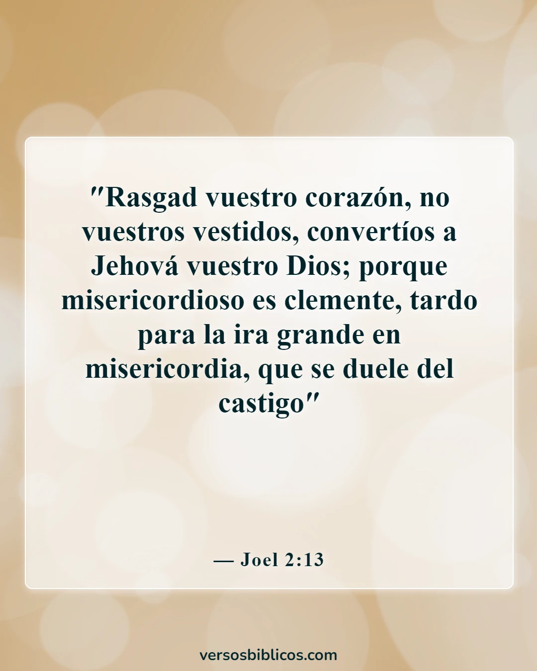Versículos de la Biblia sobre cometer adulterio y lujuria en el corazón (Joel 2:13)