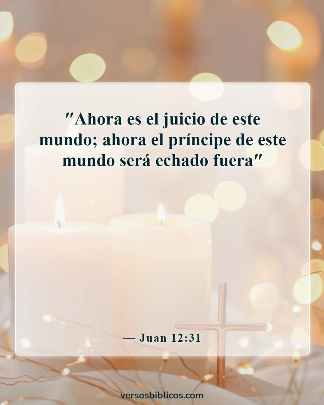 Versículos de la Biblia sobre la caída de Satanás (Juan 12:31)
