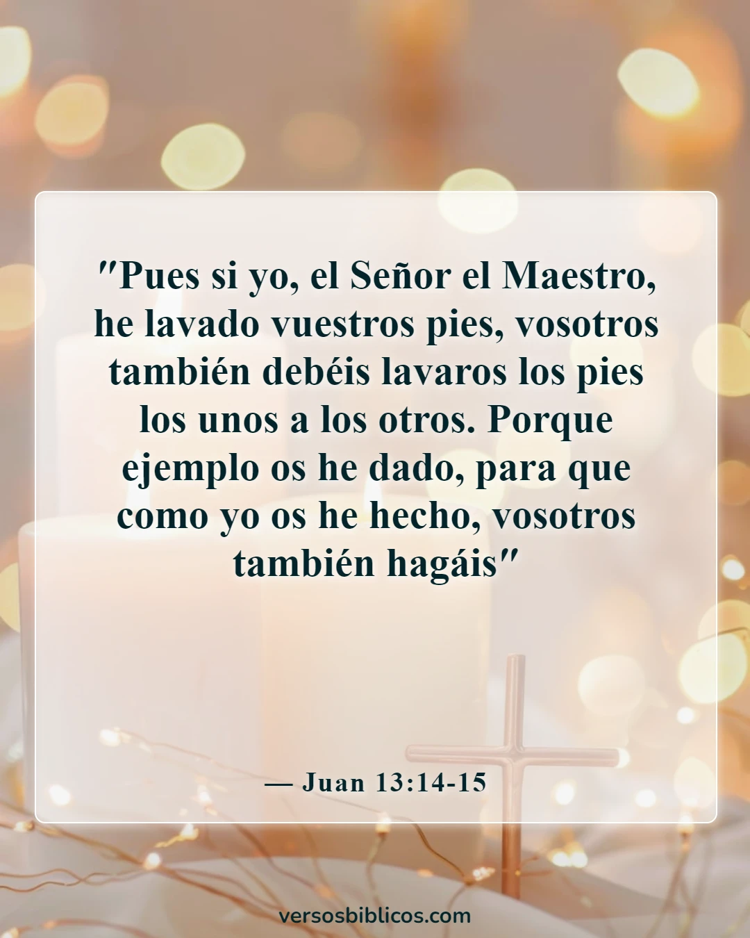 Versículos de la Biblia sobre ayudar a los demás (Juan 13:14-15)