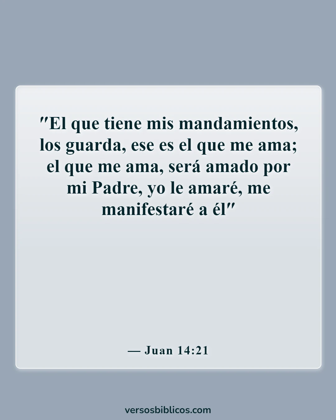 Versículos de la Biblia sobre burlarse de Dios (Juan 14:21)