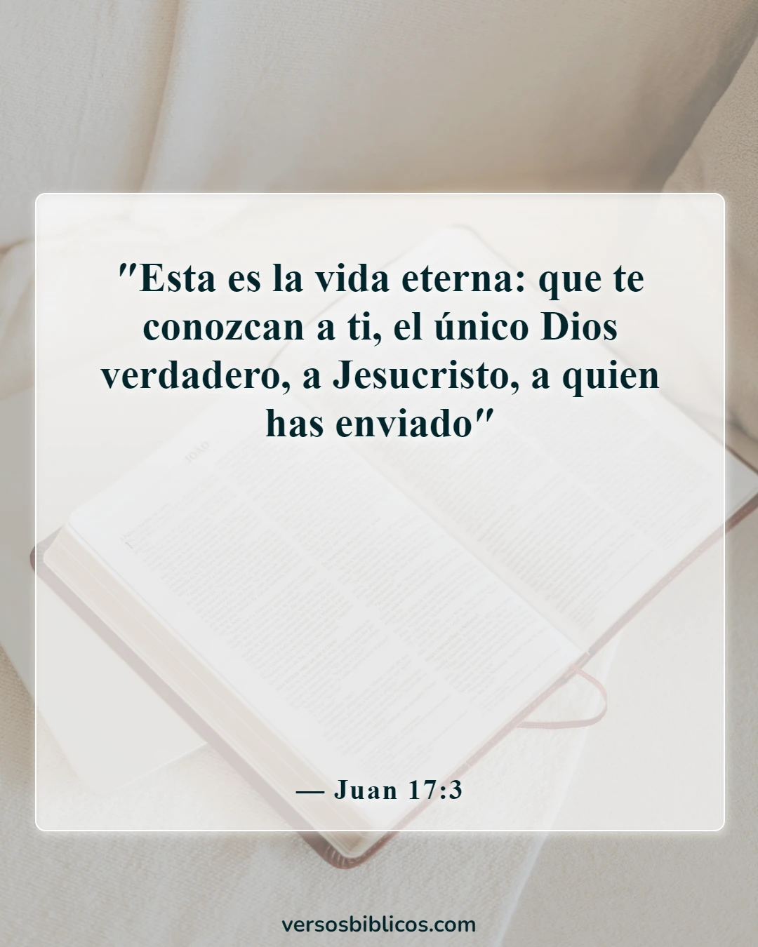 Versículos de la Biblia sobre la esperanza del cielo (Juan 17:3)