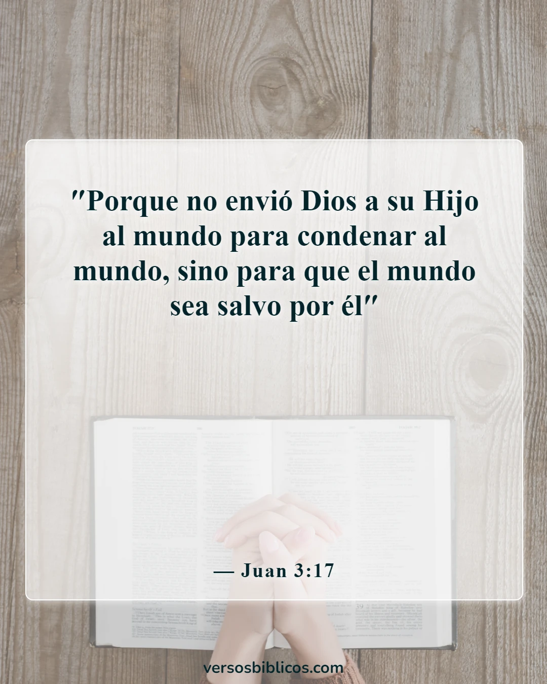 Versículos de la Biblia sobre Dios que perdona el adulterio (Juan 3:17)
