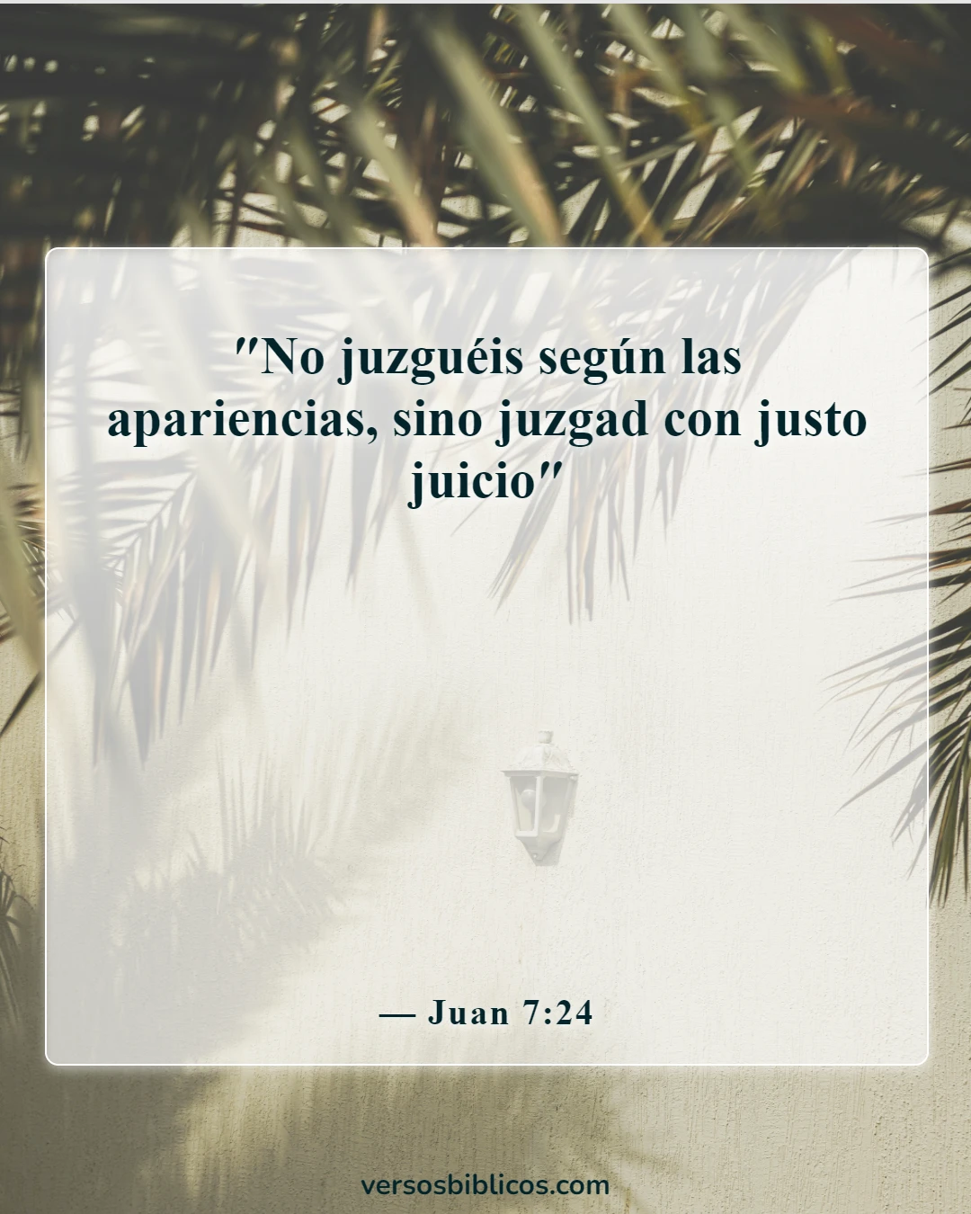 Versículos de la Biblia sobre aceptar a los demás (Juan 7:24)