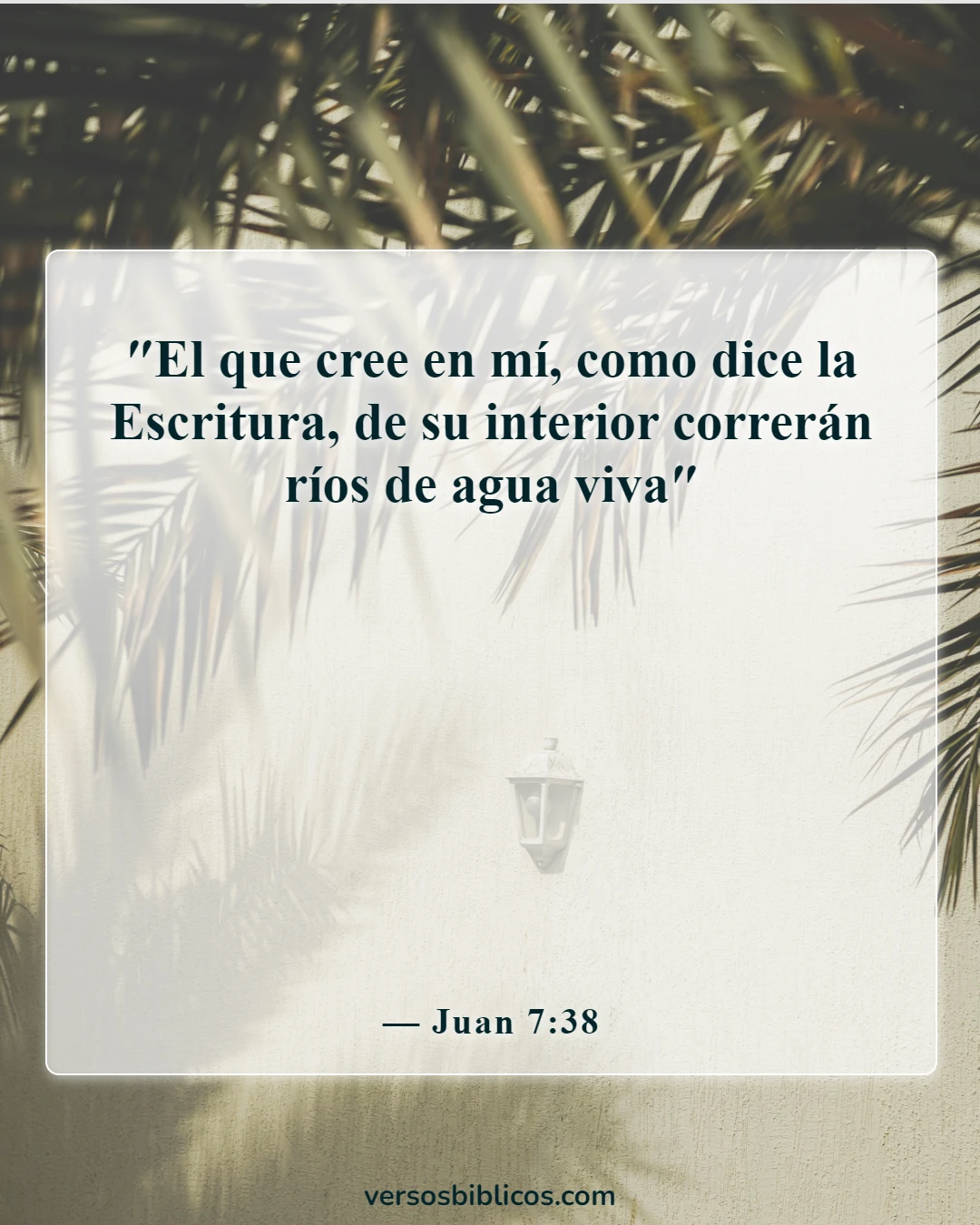 Versículos de la Biblia sobre vivir la vida más abundantemente (Juan 7:38)