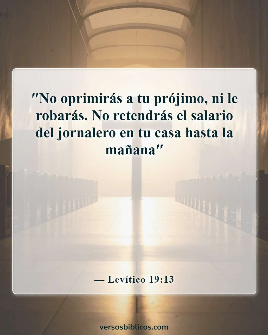 Versículos de la Biblia sobre la dedicación empresarial (Levítico 19:13)