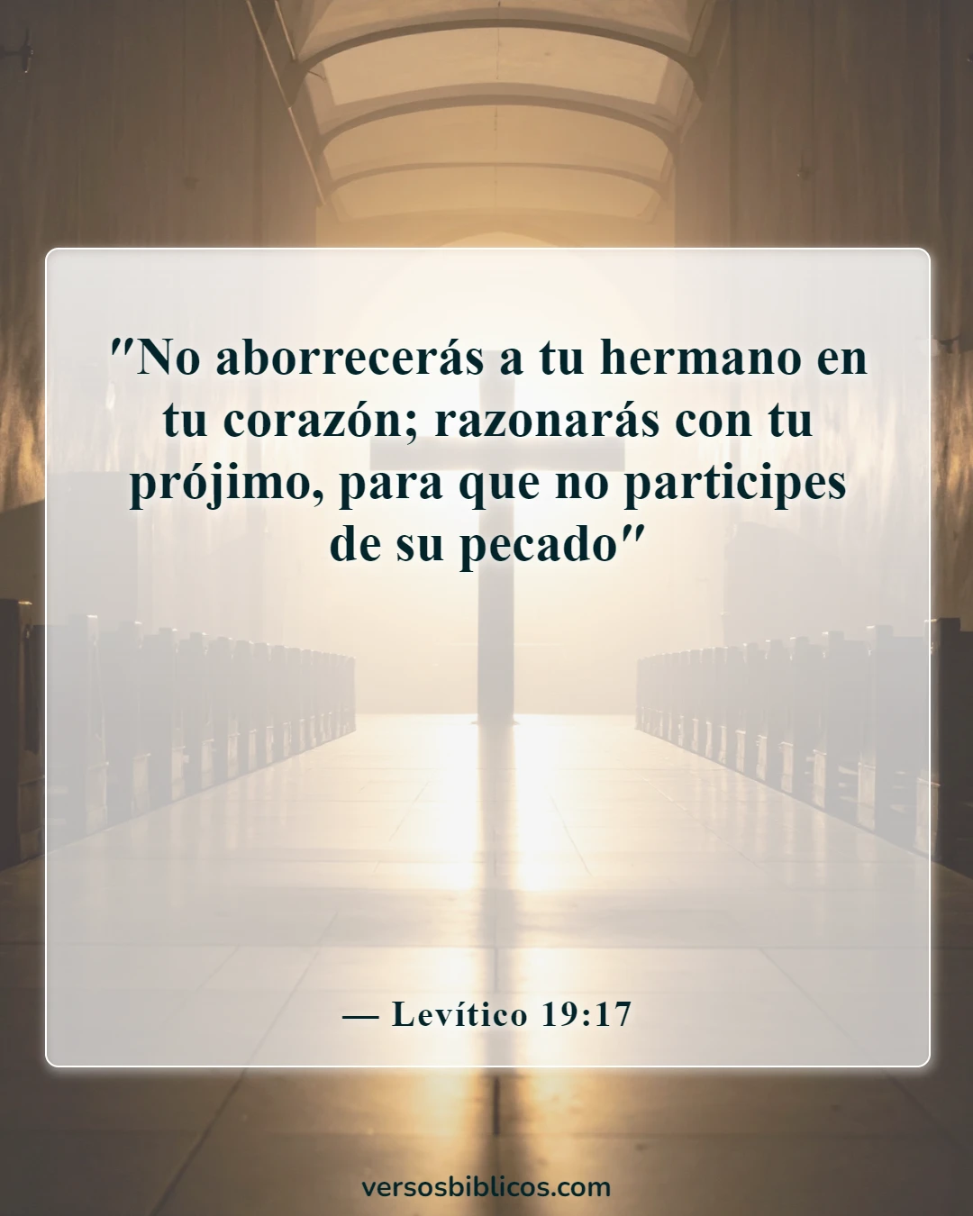 Versículos de la Biblia sobre la advertencia a los malvados y pecadores (Levítico 19:17)