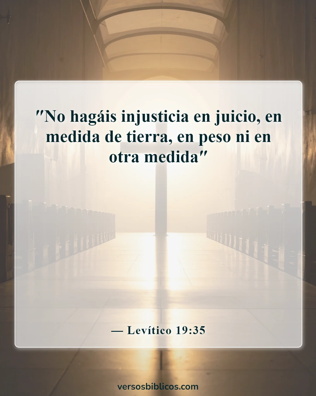 Versículos de la Biblia sobre las trampas en los negocios (Levítico 19:35)