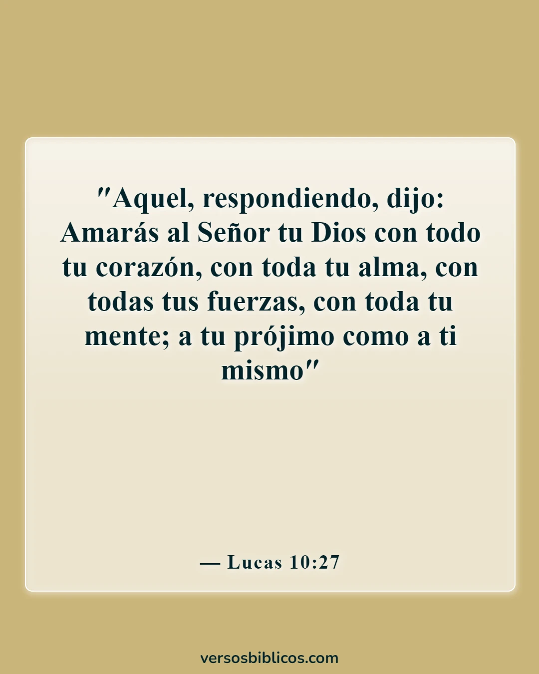 Versículos de la Biblia sobre la diversidad cultural (Lucas 10:27)