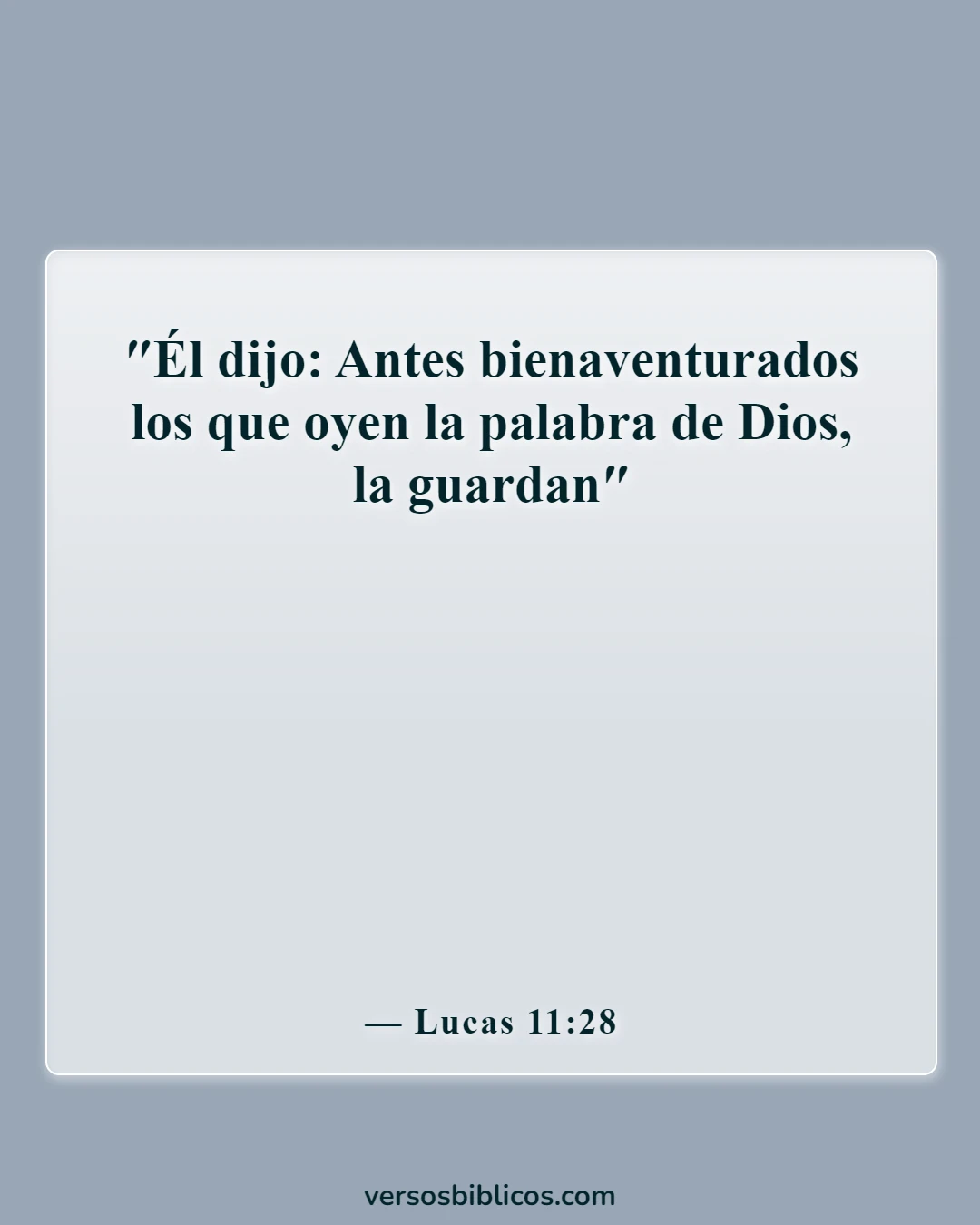 Versículos de la Biblia sobre maldiciones y bendiciones (Lucas 11:28)