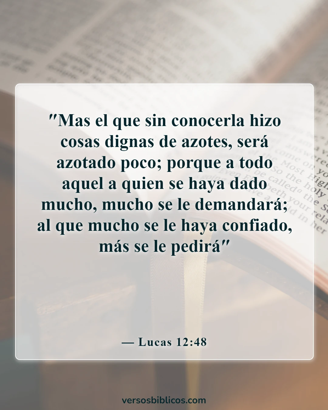Versículos de la Biblia sobre los líderes de las naciones (Lucas 12:48)