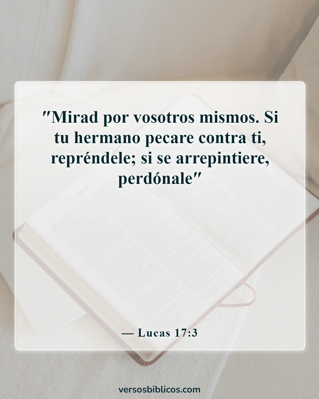 Versículos de la Biblia sobre cuestionar la fe de alguien (Lucas 17:3)