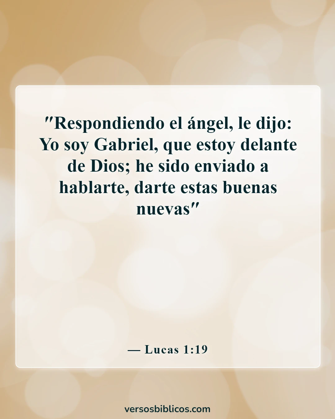 Versículos de la Biblia sobre los ayudantes del destino (Lucas 1:19)