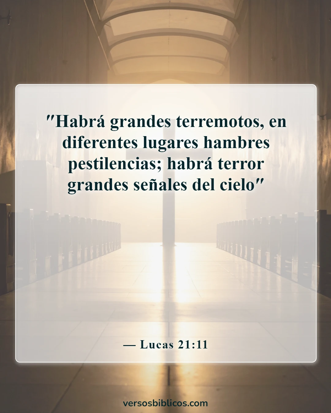 Versículos de la Biblia sobre la espera del regreso de Jesús (Lucas 21:11)
