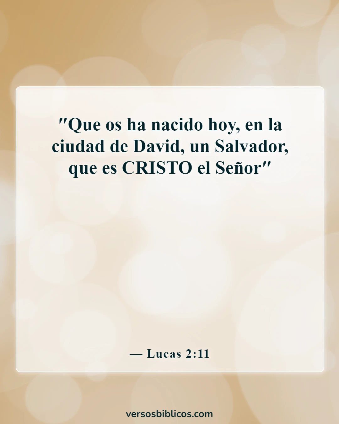 Versículos de la Biblia sobre la Navidad (Lucas 2:11)