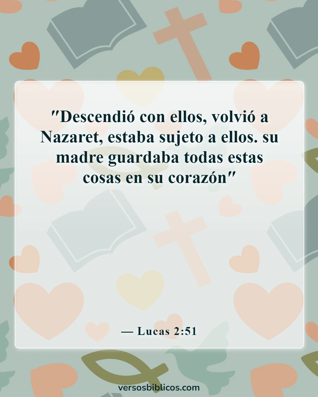Versículos de la Biblia sobre faltarle el respeto a tu madre (Lucas 2:51)