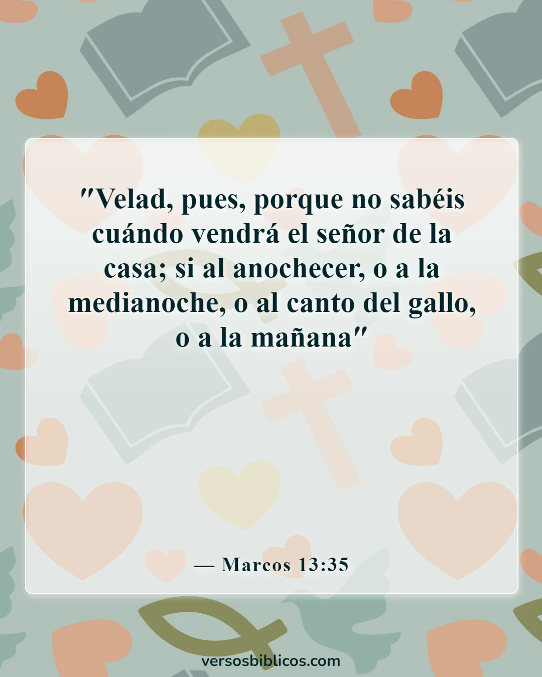 Versículos de la Biblia sobre la espera del regreso de Jesús (Marcos 13:35)