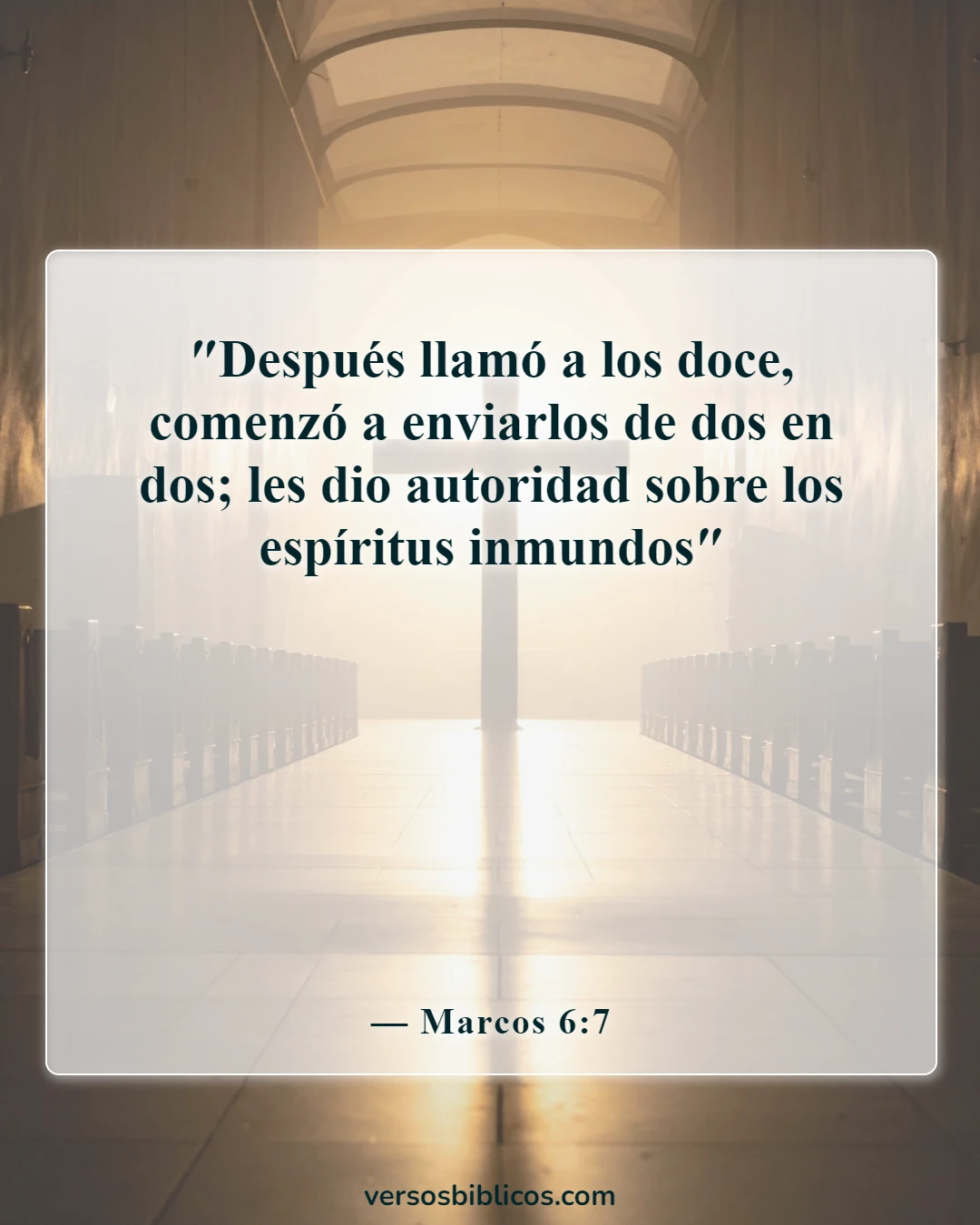 Versículos de la Biblia sobre la unidad y el trabajo conjunto (Marcos 6:7)