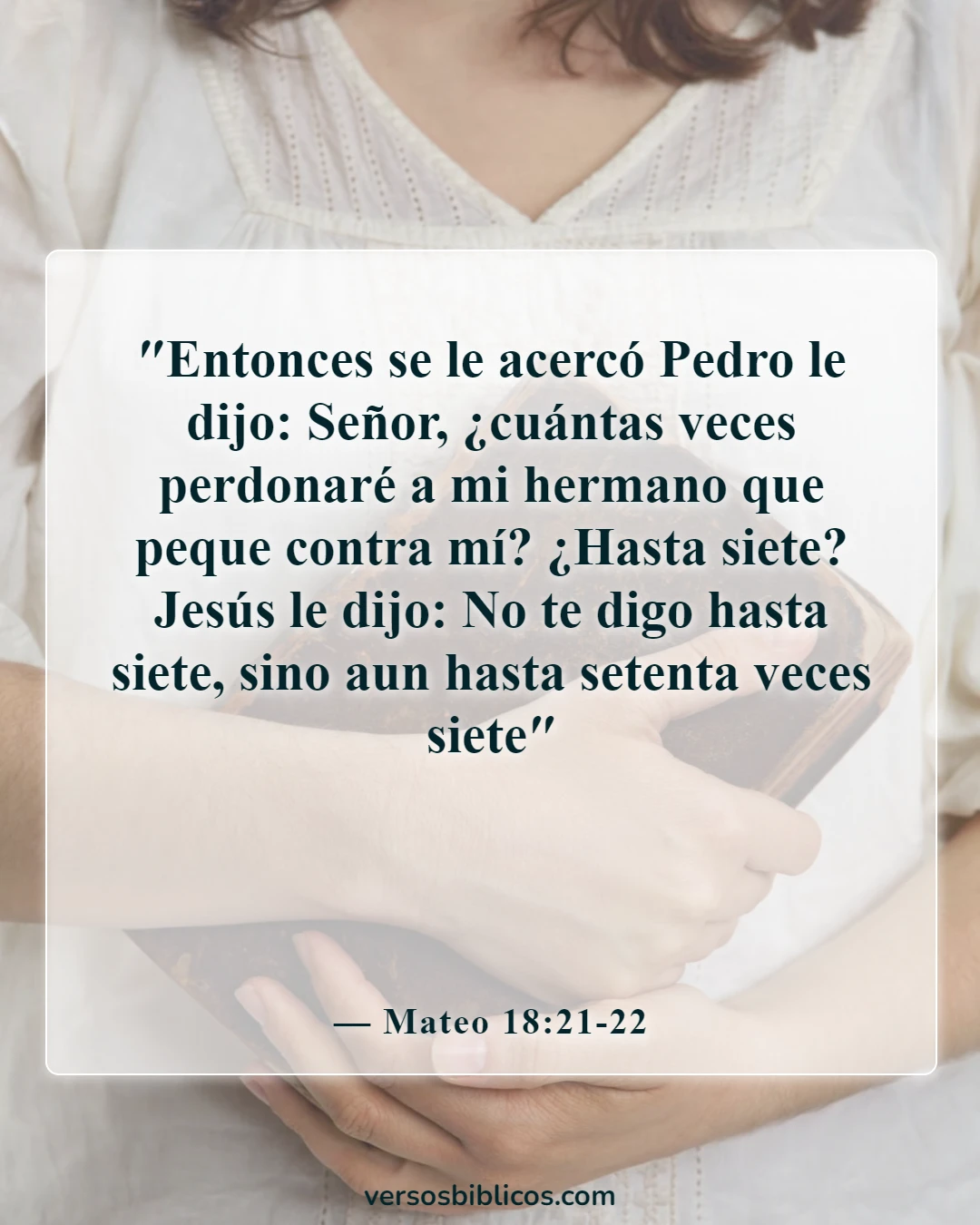 Versículos de la Biblia sobre la paciencia en las relaciones (Mateo 18:21-22)