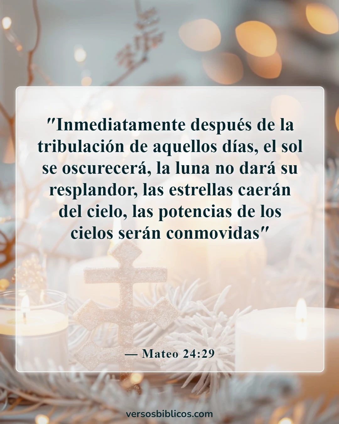 Versículos de la Biblia sobre el sol (Mateo 24:29)