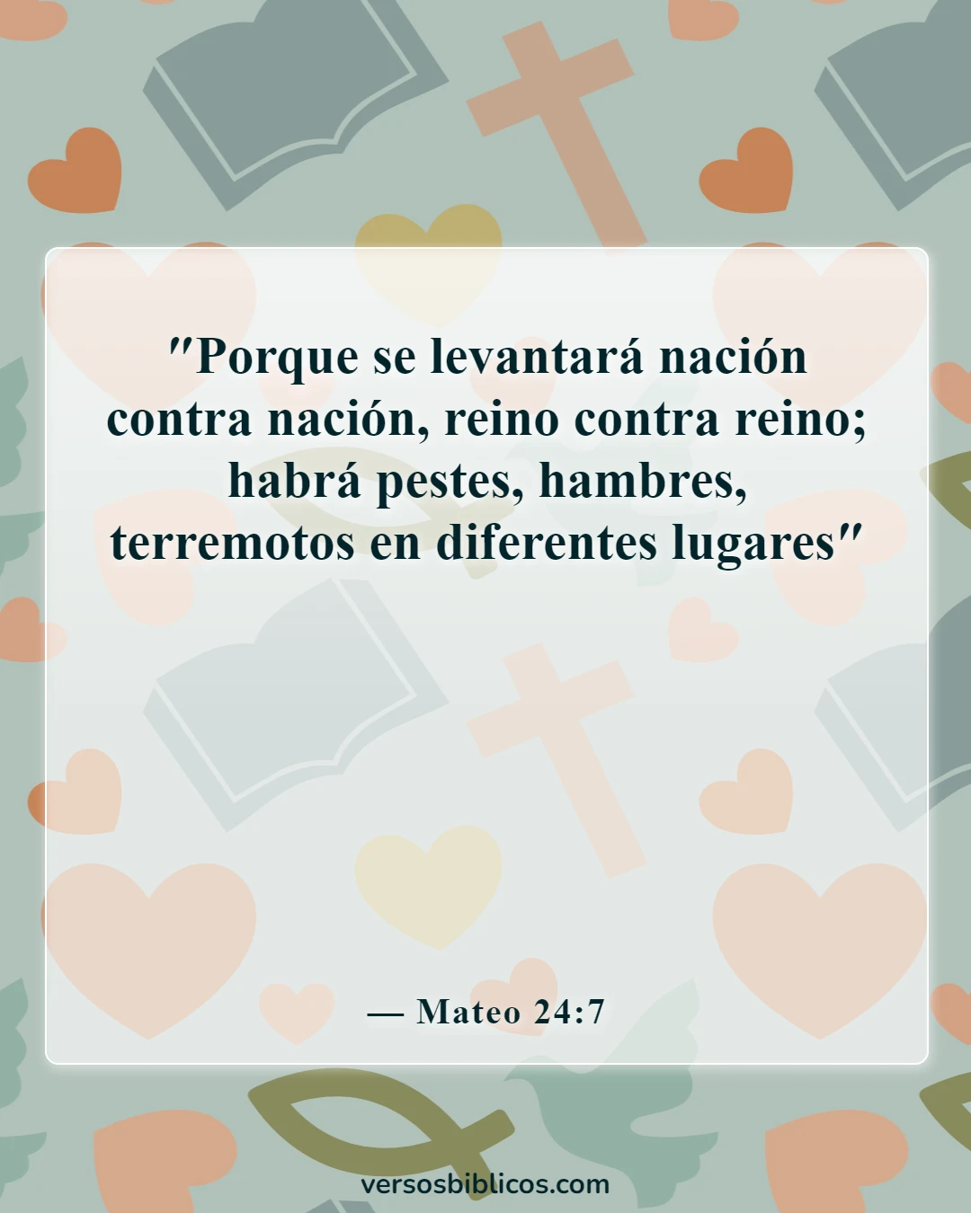 Versículos de la Biblia sobre la espera del regreso de Jesús (Mateo 24:7)