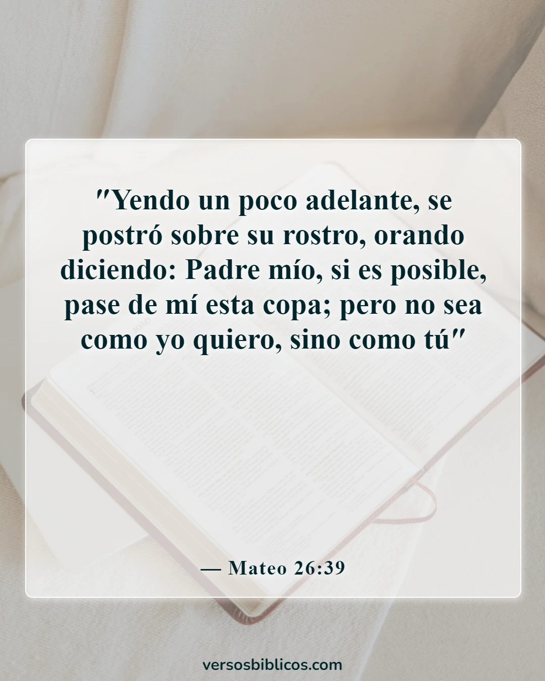 Versículos de la Biblia sobre las mejores bendiciones del viernes (Mateo 26:39)