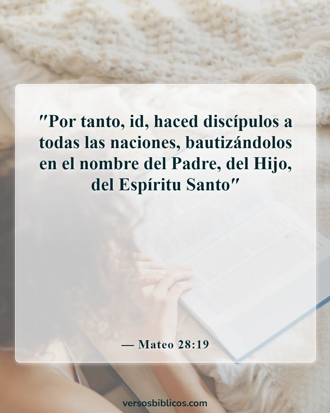 Versículos de la Biblia sobre la diversidad cultural (Mateo 28:19)