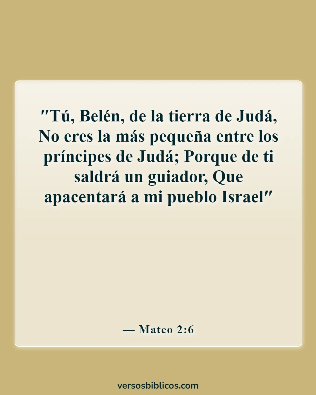 Versículos de la Biblia sobre la Navidad (Mateo 2:6)