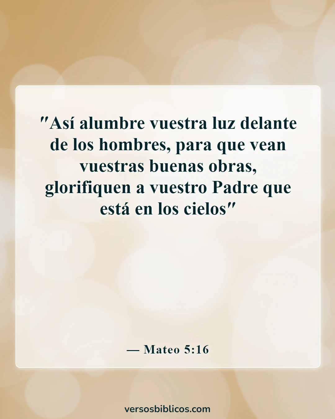 Versículos de la Biblia sobre las trampas en los negocios (Mateo 5:16)