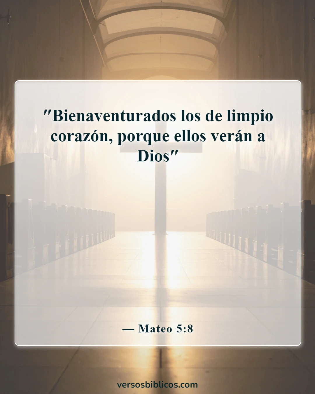 Versículos de la Biblia sobre cometer adulterio y lujuria en el corazón (Mateo 5:8)