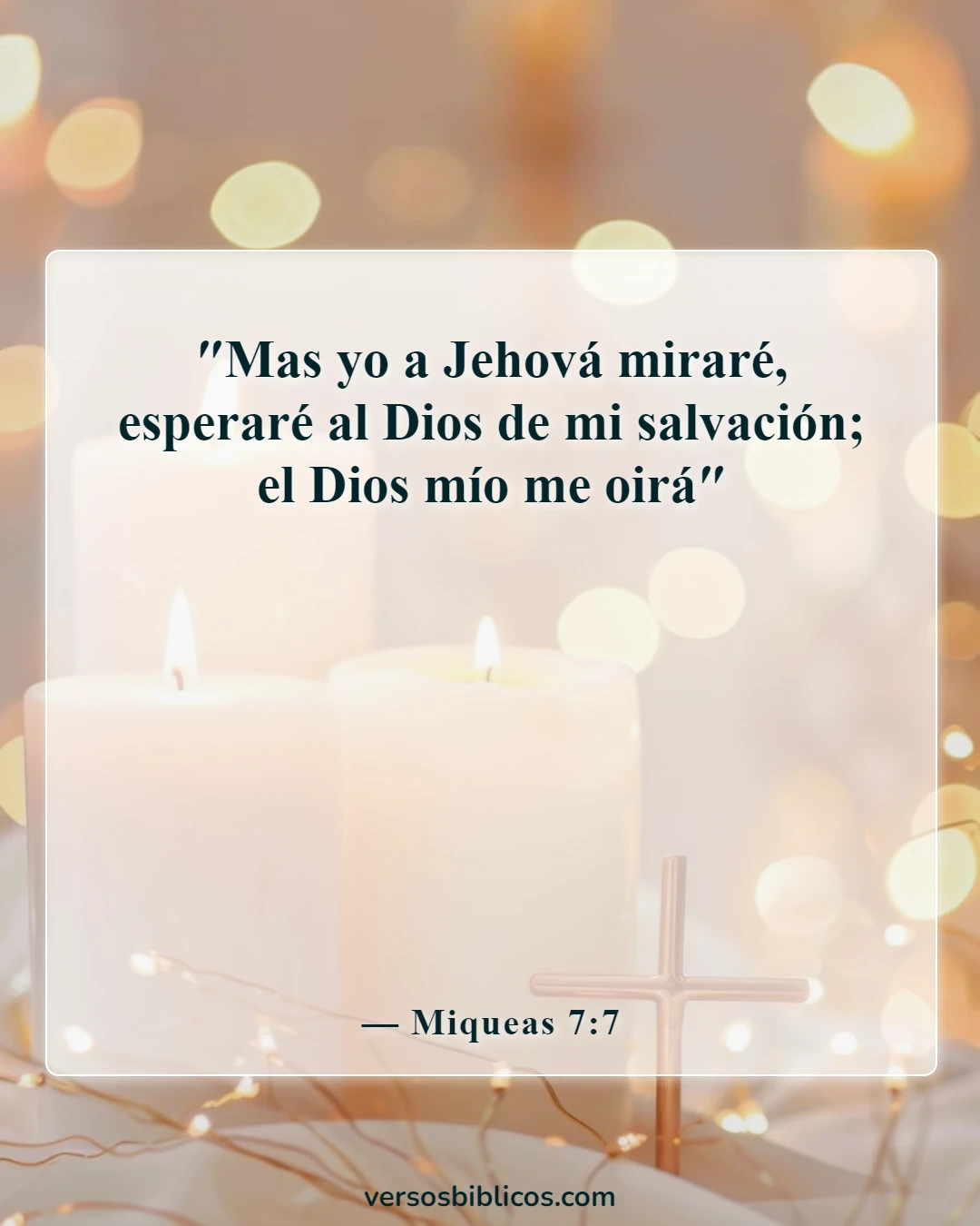 Versículos de la Biblia sobre esperar a Dios (Miqueas 7:7)