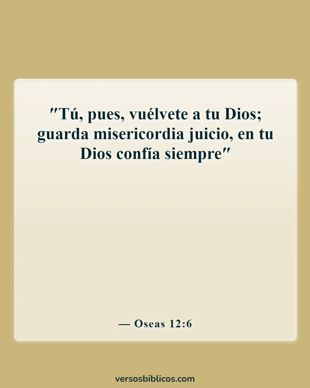 Versículos de la Biblia sobre cómo luchar contra la injusticia (Oseas 12:6)