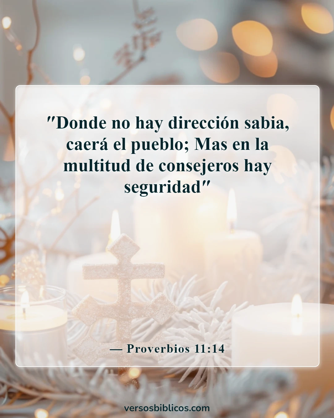 Versículos de la Biblia sobre el suicidio (Proverbios 11:14)