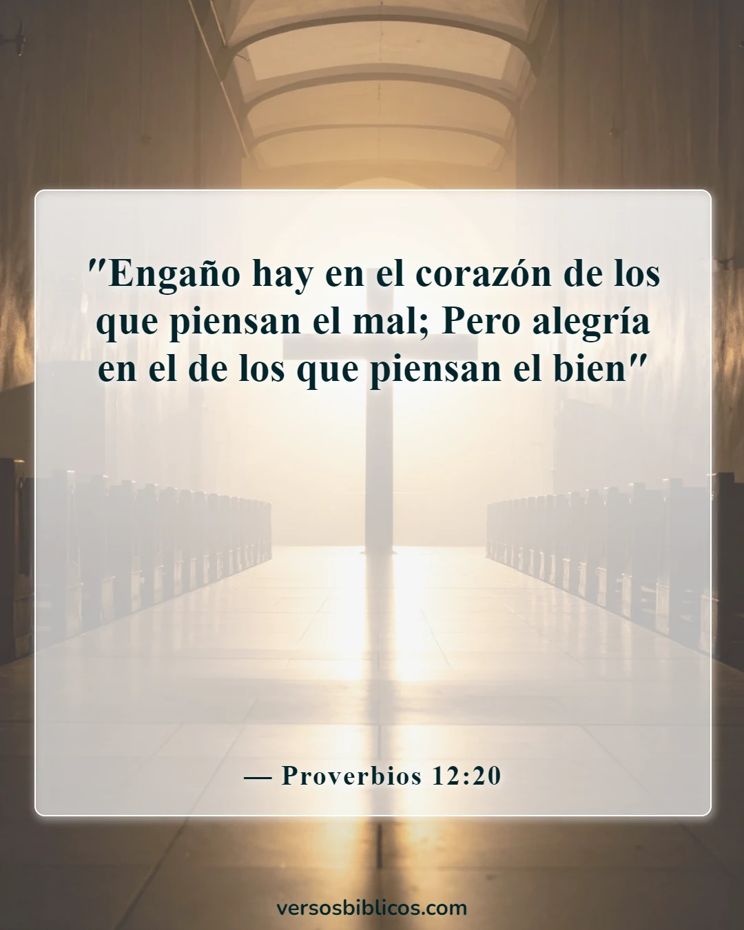 Versículos de la Biblia sobre Bienaventurados los pacificadores (Proverbios 12:20)