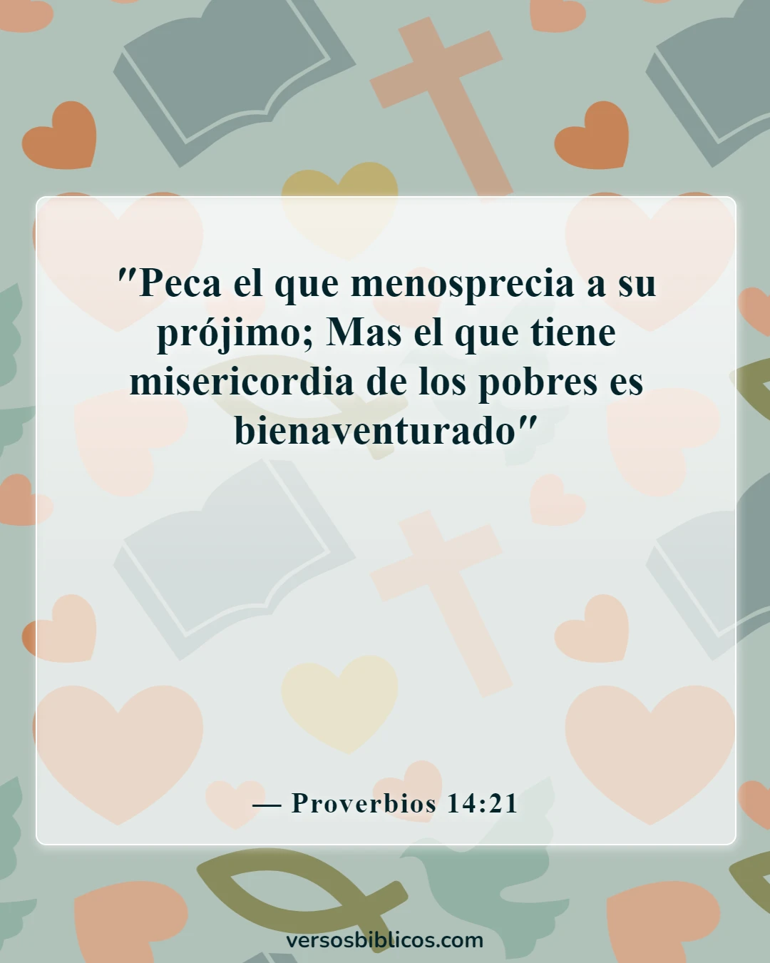 Versículos de la Biblia sobre burlarse de los demás (Proverbios 14:21)