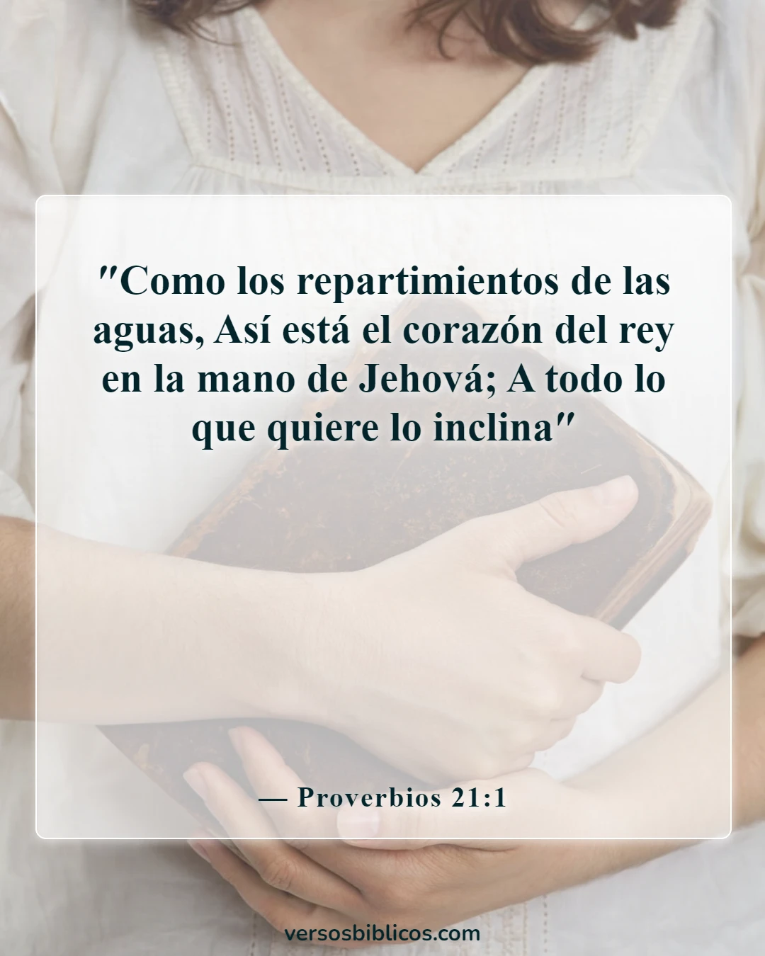 Versículos de la Biblia sobre los líderes de las naciones (Proverbios 21:1)