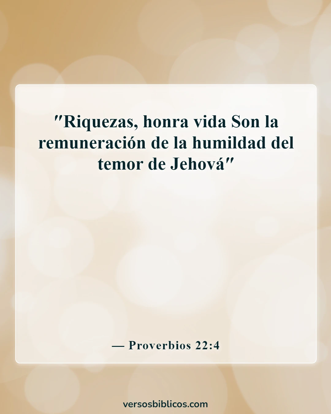 Versículos de la Biblia sobre las trampas en los negocios (Proverbios 22:4)