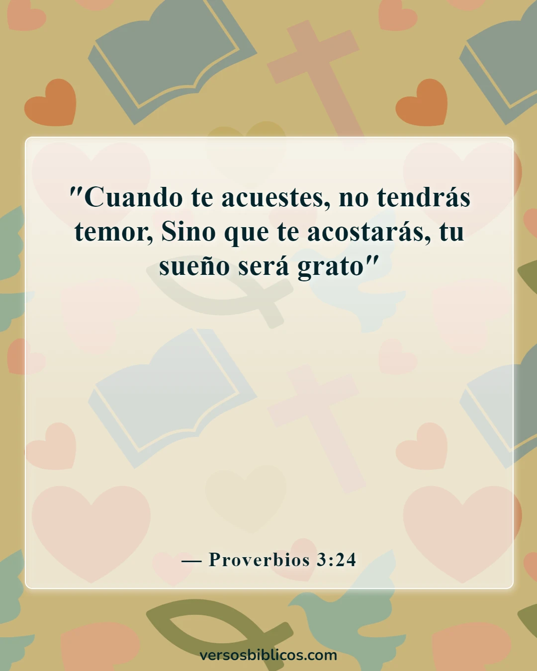 Versículos de la Biblia sobre la paz en la presencia de Dios (Proverbios 3:24)