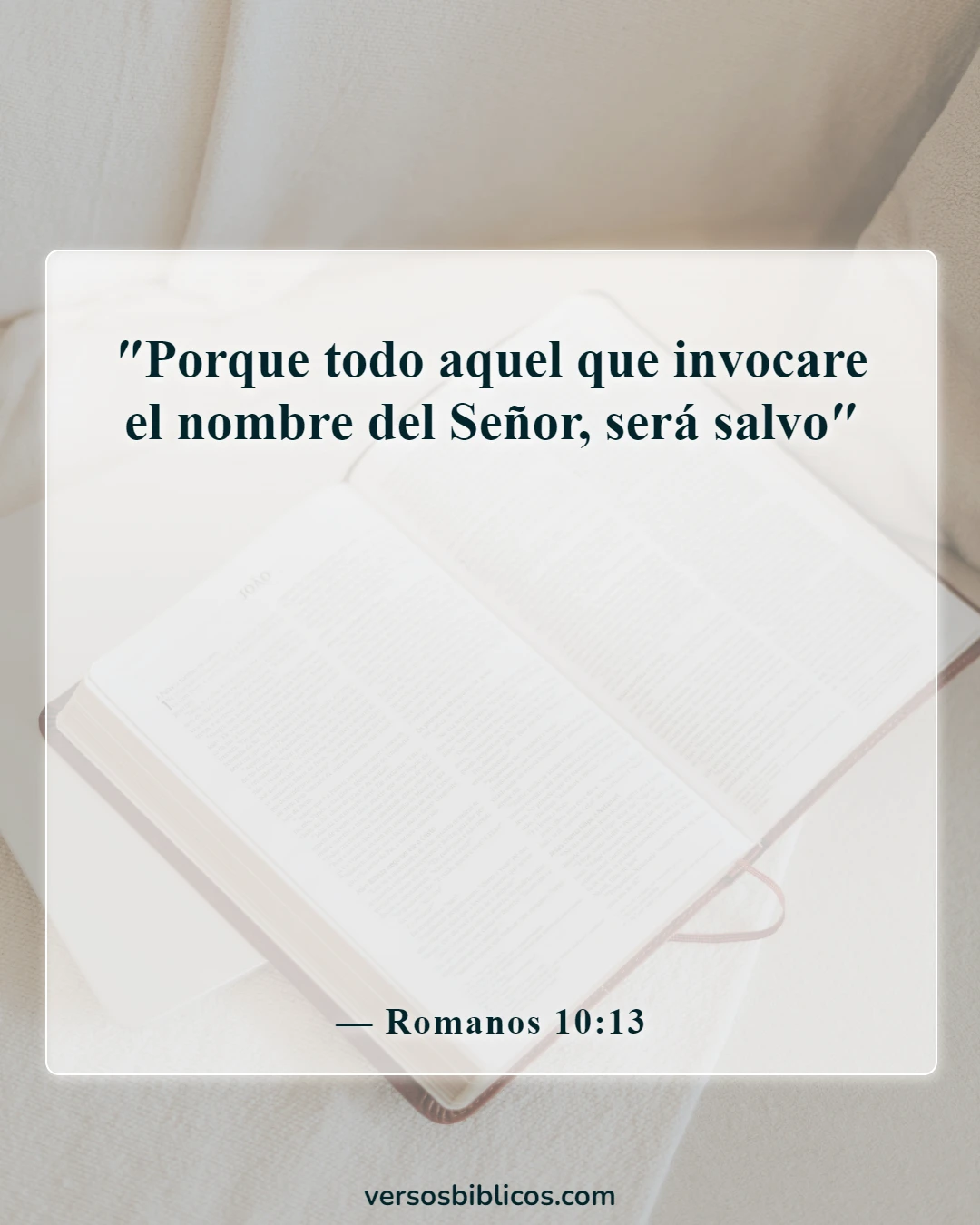 Versículos de la Biblia sobre la advertencia antes de la destrucción (Romanos 10:13)