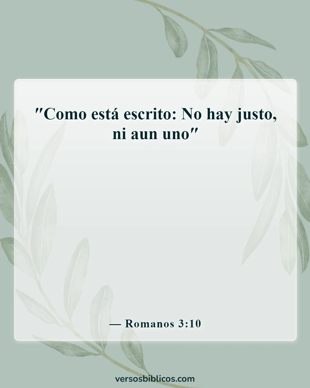 Versículos de la Biblia sobre el pecado y el infierno (Romanos 3:10)