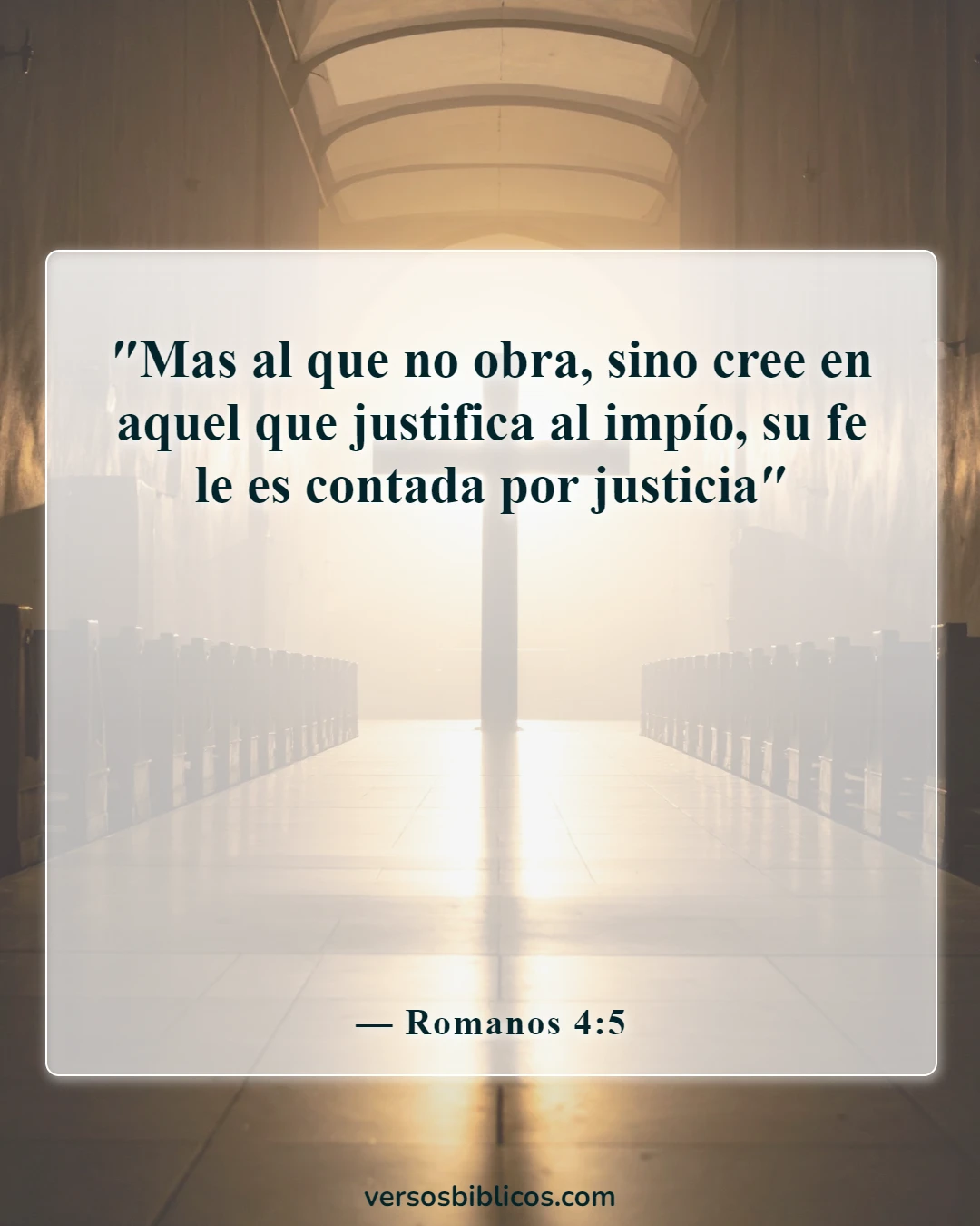 Versículos de la Biblia sobre la seguridad de la salvación (Romanos 4:5)